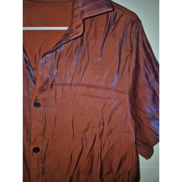 ROMWE Blouse Beautiful Iridescent Vintage Style Look Size M - Picture 3 of 7